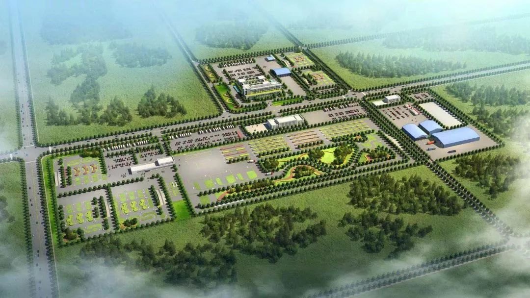 滁州市车驾管业务综合服务中心项目鸟瞰效果图