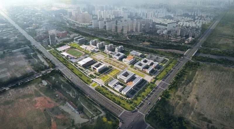 内蒙古民族幼儿师范高等专科学校校区鸟瞰